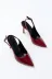 Aymood 140487AYM St-1153 Bordo Rugan Günlük Arkası Açık 9 Cm Topuklu Kadın Ayakkabı 3