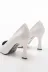 Aymood ST-001aymm St-001 Beyaz Rugan Günlük 9 Cm Topuklu Stiletto Ayakkabı 4