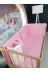 Baby Clime KOR-70130-1. 70X130 Beşik Yatak Yan Korumalık 4 Parça - Pembe Yıldız Desen (Çarşaf Hariç) 1