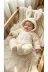 Baby Clime TAV TUL-1. 0–12 Ay Kışlık Bebek Tulumu – İsimli Welsoft Kapüşonlu Tavşan Kulaklı Patikli 1