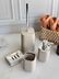 ban879480461 Piazza Beige Silver Banyo Seti 5 Parça 1