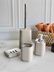 ban879480461 Piazza Beige Silver Banyo Seti 5 Parça 4
