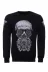 Baskılı Siyah Bisiklet Yaka Sweatshirt - Wessi 1