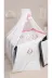 bebek_iklimi FIRKORUSN-2 70X110 Bebek Uyku Seti - Pembe Fırfırlı İsimli Nakışlı Kenar Korumalı 18 Parça 1