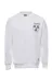 Beyaz Bisiklet Yaka Baskılı Erkek Sweatshirt - Wessi 1