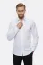 Beyaz Kendinden Desenli Uzun Kol Slim Fit Gömlek - Wessi - XXL / Beyaz 1