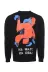 Bisiklet Yaka Baskılı Siyah Erkek Sweatshirt - Wessi 2