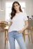 Bisiklet Yaka Tişört Regular Kalıp Basic Pamuklu Günlük Kullanım T-shirt - Beyaz - S - Beyaz 4