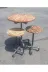 Blbndesign RafNo432 Dekoratif Borudan Sehpa Ve Tabure 3'lü Set 1