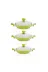 Bonera 470.006 6 Parça Seramik Omlet Set Yeşil 1