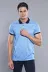 Çiçek Desenli Turkuaz Polo Yaka T-shirt | Wessi 2