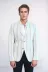 Çizgili Bej Slim Fit Ceket - Wessi 2