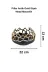 Cornella CR-1681 Pillar Antik Gold Siyah Metal Meyvelik 3