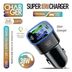 CR75CR75 Subzero Cr75 38W 2Usbx2Pd Giriş Digital Göstergeli Süper Fast Rgb Araç Şarj Başlığı 2