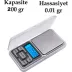 Dijital Hassas Elektronik Kuyumcu Cep Terazisi Tartı 200 gr 0.01 gr (4745) 2