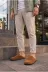 DMR Elegance AYK-BYJOY-JY73849305711 Jy0456 Rayn Bağcıksız Hakiki Süet Deri Erkek Günlük Mantar Taban Loafer Klasik Ayakkabı Hdmt - Taba 3