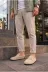 DMR Elegance AYK-BYJOY-JY73849305712 Jy0456 Rayn Bağcıksız Hakiki Süet Deri Erkek Günlük Mantar Taban Loafer Klasik Ayakkabı Hdmt - Krem 3