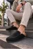 DMR Elegance AYK-BYJOY-JY73849305713 Jy0456 Rayn Bağcıksız Hakiki Süet Deri Erkek Günlük Mantar Taban Loafer Klasik Ayakkabı Hdmt - Siyah 2