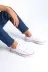 DMR Elegance AYK-BYJOY-JY89845930511 Jy0422 Luke Bağcıklı Keten Kumaş Erkek Günlük Sneaker Ayakkabı Kbt - Beyaz 2