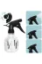 EGATOPTAN PFAAKP9730694 Profesyonel Berber Kuaför Sprey Tetikli Püskürtücü Şeffaf Boş Fısfıs Şişe Plastik  250 Ml-Bf102 2