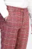Ekose Desenli Slim Fit Bordo Erkek Pantolon - Wessi 1