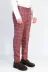 Ekose Desenli Slim Fit Bordo Erkek Pantolon - Wessi 3