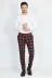 Ekose Desenli Slim Fit Lacivert Erkek Pantolon - Wessi 4