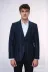 Ekose Sivri Yaka Lacivert Slim Fit Ceket - Wessi 3