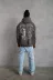 Erkek 98 Baskılı Kapşonlu Sweat - Gri - XL - Gri 4