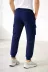 Erkek Jogger Eşofman Altı Regular Fit , Kargo Cepli, Lastikli Paça, Günlük Spor Pantolon - Lacivert - L - Lacivert 3