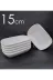 Ermiya 8692021--11--03--19 15 Adet Beyaz Melamin Kayık Tabak 15X10Cm Orta Boy Salata Tabağı Günlük Kullanıma Hesaplı Oval Tabak 1