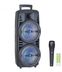 FİOPLUS Kts-1745  8 Inç Rgb Led Güçlü Hoparlör Mikrofonlu Bluetooth Hoparlör 1