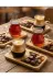 HubbyChef 22BMCYTBG01 6Lı Bambu Servis Tabaklı Çay Kahve Bardağı 150Ml 2