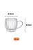 HubbyChef 22CDRBMTBK01 4'lü Bambu Tabaklı Cidarlı Espresso Kahve Bardağı 4