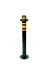 İlgi Trafik SB-018-SARI Otopark Zincir Bariyer Metal Duba Demir Sabit Baba Metal Park Bariyeri 75 Cm Sarı 2