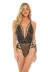İp Detaylı Dantelli Siyah Body 1