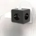 Isıya Dayanıklı Termal Akım Korumalı ve Çocuk Korumalı 3 Priz Girişli 3 USB Girişli Küp Priz (4745) 1