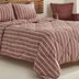 Karaca HÖJHJÖHVGHÖ Barlet Tek Kişilik Comfort Set/uyku Seti Çizgili Bordo 2