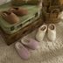 Karaca RFJYTJYHTYT Cosy Peluş Kadın Ev Terliği 40-41 Numara Pembe/beyaz 2