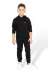 KARB TKMKAP9090 Unisex Kız Ve Erkek Çocuk Kapüşonlu Alt Ve Üst Eşofman Takım Yüzde Yüz Pamuk Çocuk Pijama Takım 1