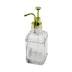 KARE CAM ŞİŞE - ŞEFFAF SIVI SABUNLUK 500ML POMPA - MUSLUK AYRIK MODEL BAŞLI (4745) 2