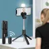 Kendiliğinden LED Işıklı Kumandalı Uzayabilen Selfie Çubuğu,Masa Üstü Tripod (4745) 3