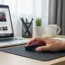 Kırmızı Renkli Baş Parmak Destekli Ergonomik Sessiz Kablosuz Mouse – USB Alıcılı, Ofis ve Oyun İçin Konforlu Bilgisayar Faresi MS6300 (4745) 2