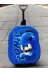 Kirpi Sonic Anaokulu Kreş Çekçekli 3D Baskılı 2-6 Yaş Tekerli Seyahat Valizi Sırt Ve Okul Çantası 1