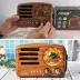 Küçük Boy Retro, Nostaljik, Ahşap Tasarım Bluetooth Hoparlörlü, Şarjlı, Taşınabilir Büyük Döndürülebilen Düğmeli FM/AM Destekli Radyo NS3380 (4745) 2