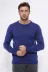 Lacivert Bisiklet Yaka Slimfit Desensiz Triko - Wessi 2
