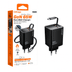 Linkage Lkc-56 Gan 65Watt 2Xusb-C + 1Xusb-A Çıkışlı, Dahili Usb-C Kablolu Hızlı Duvar Şarj Aleti 1