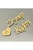 Lora Davet Söz Nişan Tepsisi Isimlik (1 Adet) Altın 51724 1