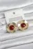 LTG Nova mythltMEYEBBKP11661 Mey İthalat® Vintage Model Bordo Gold Renk Pirinç Kadın Küpe 1