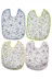 M45 Bebek % 100 Cotton Arkası Muşambalı Su Geçirmez Renkli Mama Önlüğü 8'li Set 1-2 Yaş 3